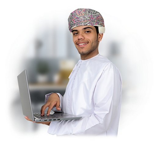 Omani Man with Laptop