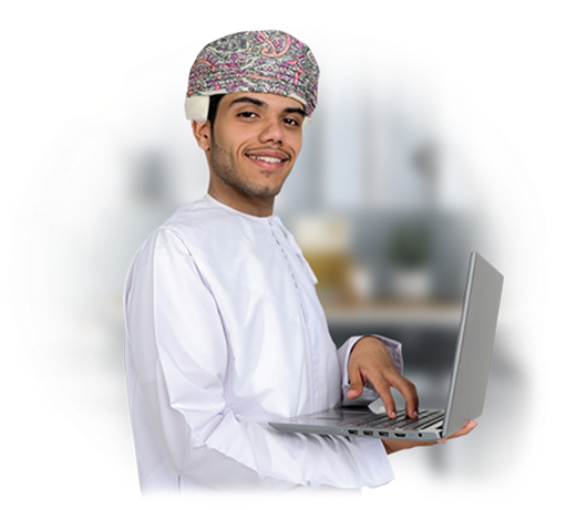 Omani Man with Laptop